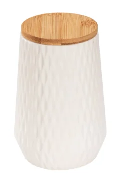 Pojemniki kuchenne ceramiczne DIAMOND, bambusowa pokrywa, 3 x 0,6 l, WENKO