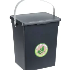 Pojemnik na odpady organiczne z plastiku z recyklingu, 5,5 l