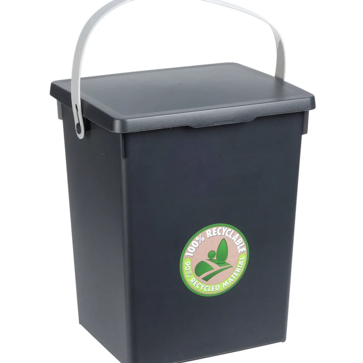 Pojemnik na odpady organiczne z plastiku z recyklingu, 5,5 l