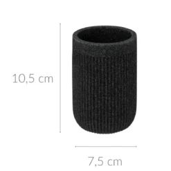 Pojemnik na szczoteczki do zębów, ONYX, łupek, Ø 7 cm