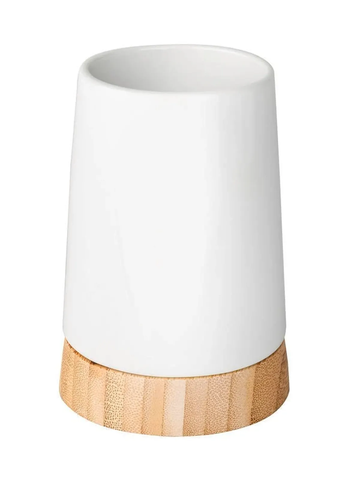 Pojemnik na szczoteczki, dozownik do mydła, mydelniczka i szczotka do wc BAMBOO - zestaw