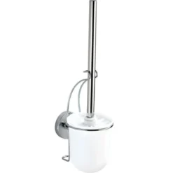Pojemnik na szczotkę MILAZZO + szczotka WC,Vacuum-Loc - stal chromowana, WENKO
