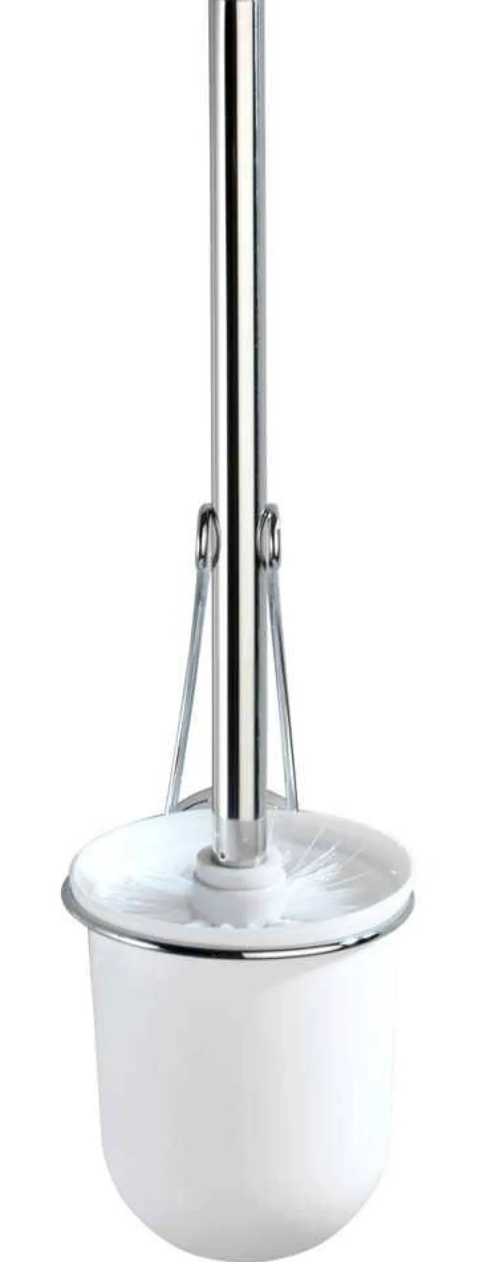 Pojemnik na szczotkę MILAZZO + szczotka WC,Vacuum-Loc - stal chromowana, WENKO
