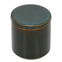 Pojemnik na waciki GREEN HARMONY, Ø 10 cm, ceramika