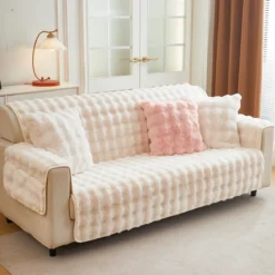 Pokrowiec na sofę 3 osobową OFFIDA, 190 x 279 cm, beżowa