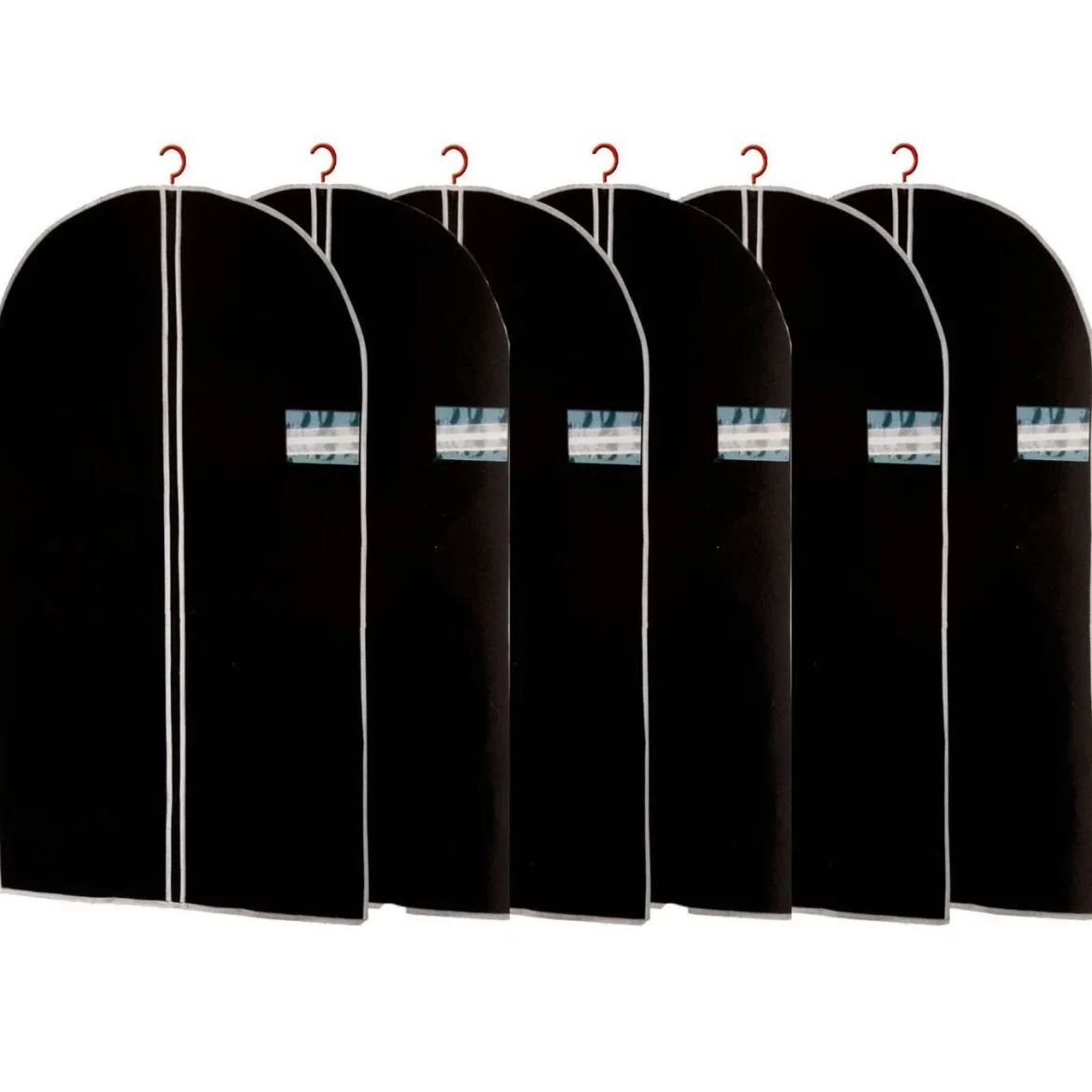 Pokrowiec na ubrania 150x60 cm – 6 sztuk w komplecie