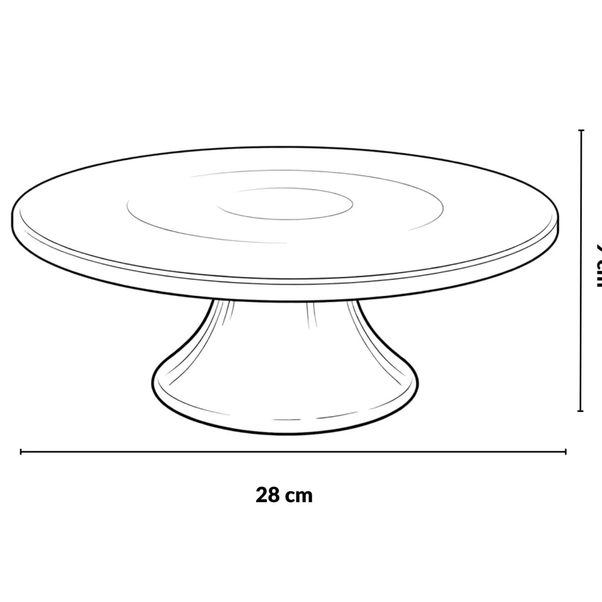 Porcelanowa patera MERT, Ø 28 x 9 cm, biała