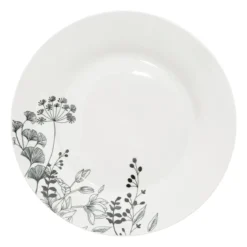 Porcelanowa zastawa dla 6 osób WHITE FLORAL, 18 elementów