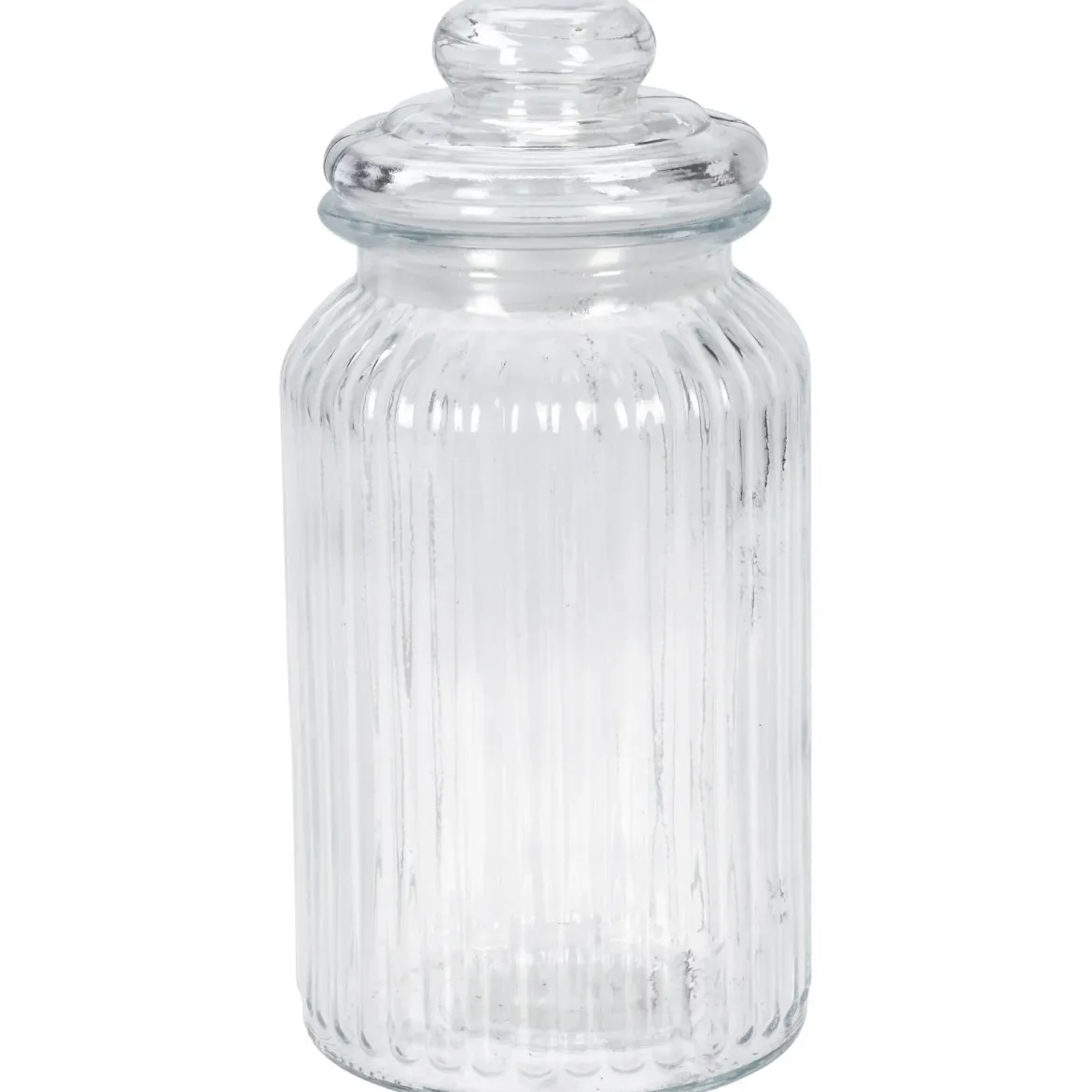 Prążkowany słoik ze szczelną pokrywką, 1000 ml