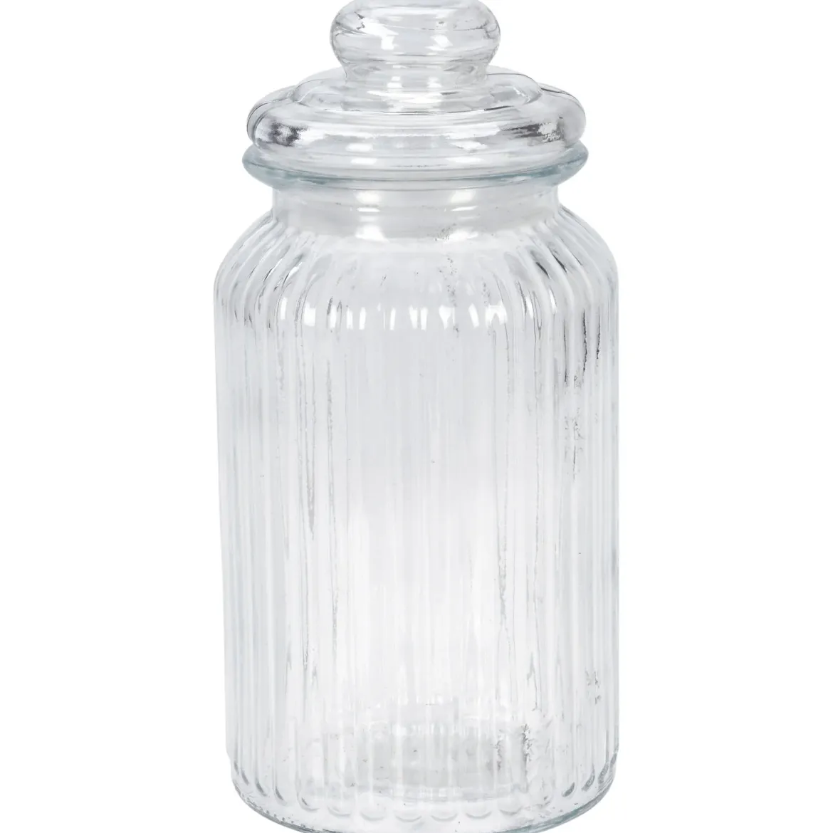 Prążkowany słoik ze szczelną pokrywką, 1000 ml