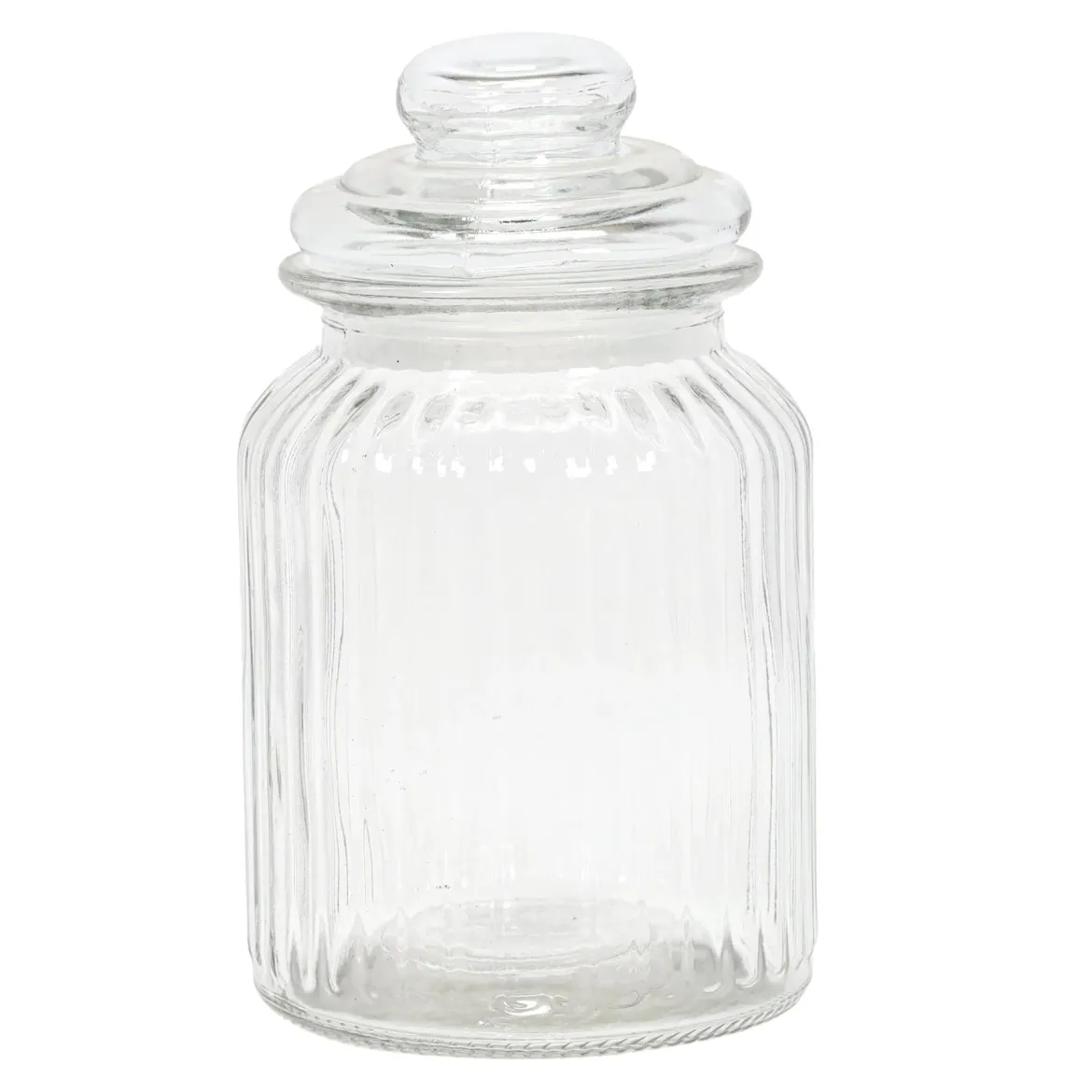 Prążkowany słoik ze szczelną pokrywką, 750 ml