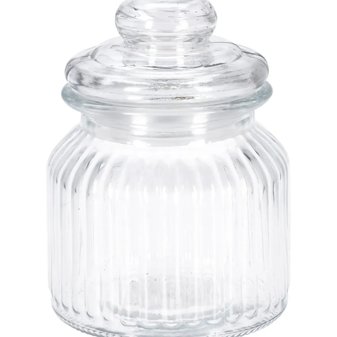 Prążkowany słoik ze szczelną pokrywką, 500 ml