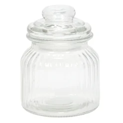 Prążkowany słoik ze szczelną pokrywką, 500 ml