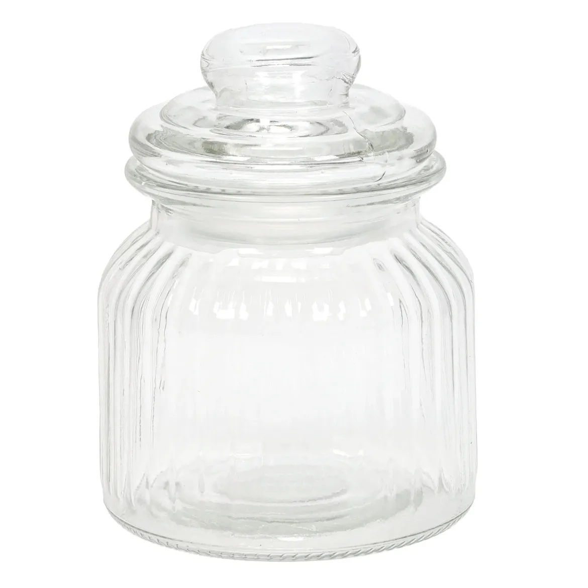 Prążkowany słoik ze szczelną pokrywką, 500 ml
