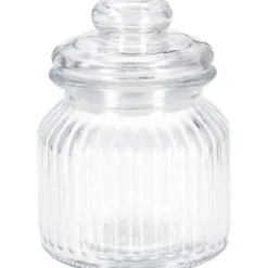 Prążkowany słoik ze szczelną pokrywką, 500 ml