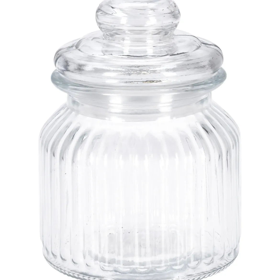 Prążkowany słoik ze szczelną pokrywką, 500 ml