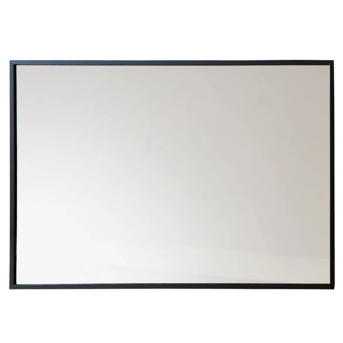 Prostokatne lustro wiszące AXION, 60 x 40 cm, czarne