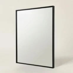Prostokatne lustro wiszące AXION, 60 x 40 cm, czarne