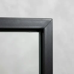 Prostokatne lustro wiszące AXION, 60 x 40 cm, czarne