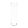 Przezroczysty wazon cylindryczny, wys. 50 cm, szkło
