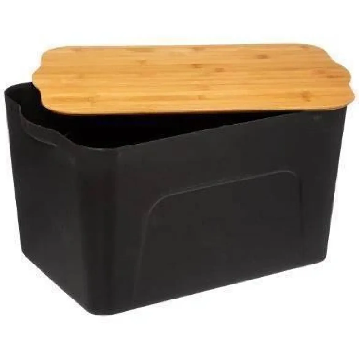 Pudełko plastikowe z bambusową pokrywką, 24 litry
