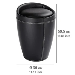 Pufa CANDY ze schowkiem - kosz na pranie, 2 w 1, WENKO