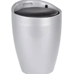 Pufa i kosz na pranie CANDY, nowoczesny taboret do łazienki 2w1, WENKO
