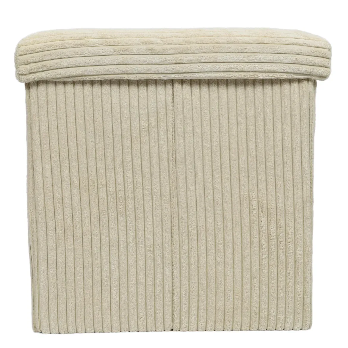 Pufa ze schowkiem sztruksowa TOBO, 38 x 38 x 38 cm