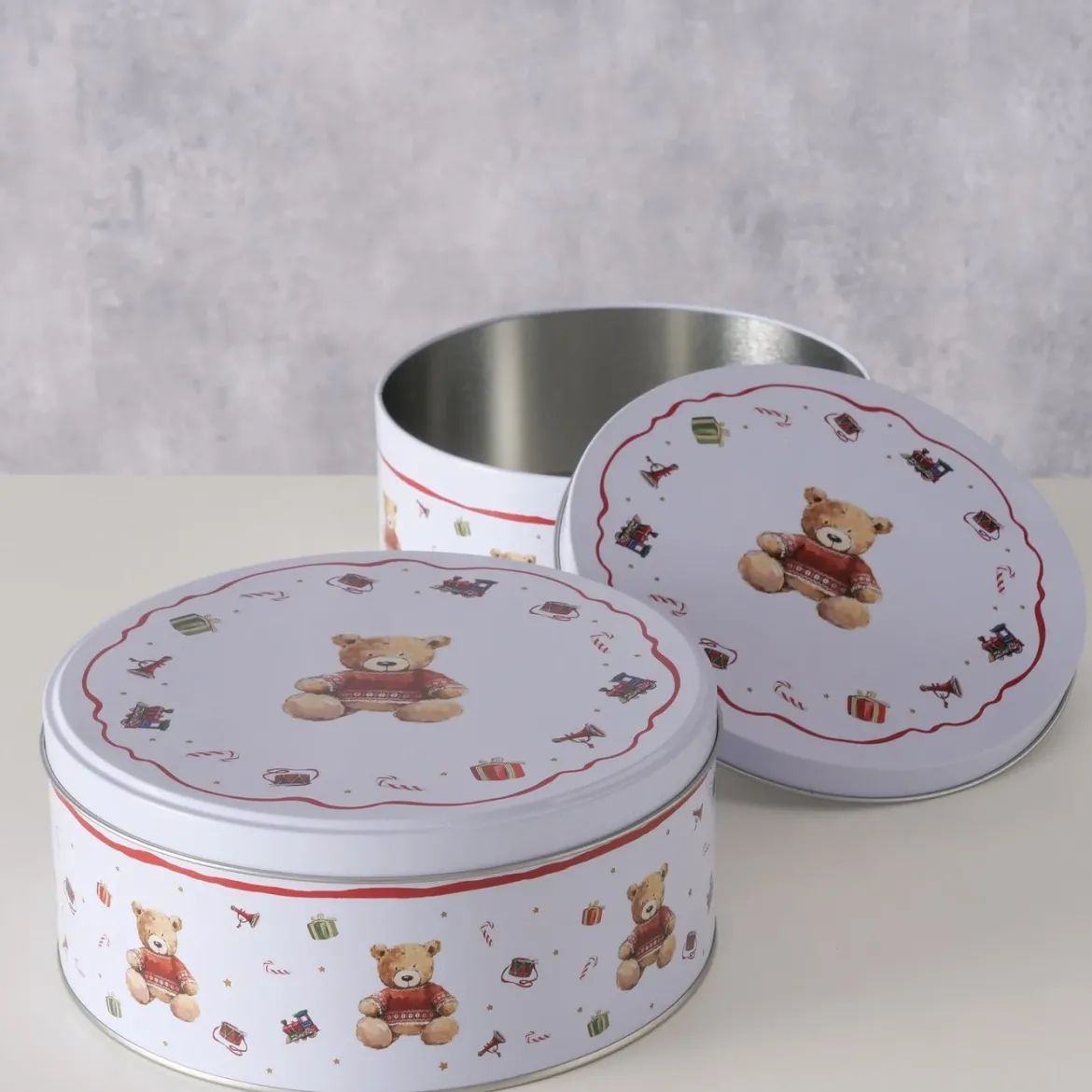 Puszka na ciastka BAILEY, ręcznie malowana, 2 szt