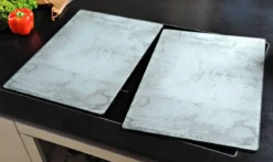 Płyta ochronna na kuchenkę XL, 2 sztuki, imitacja betonu, KESPER