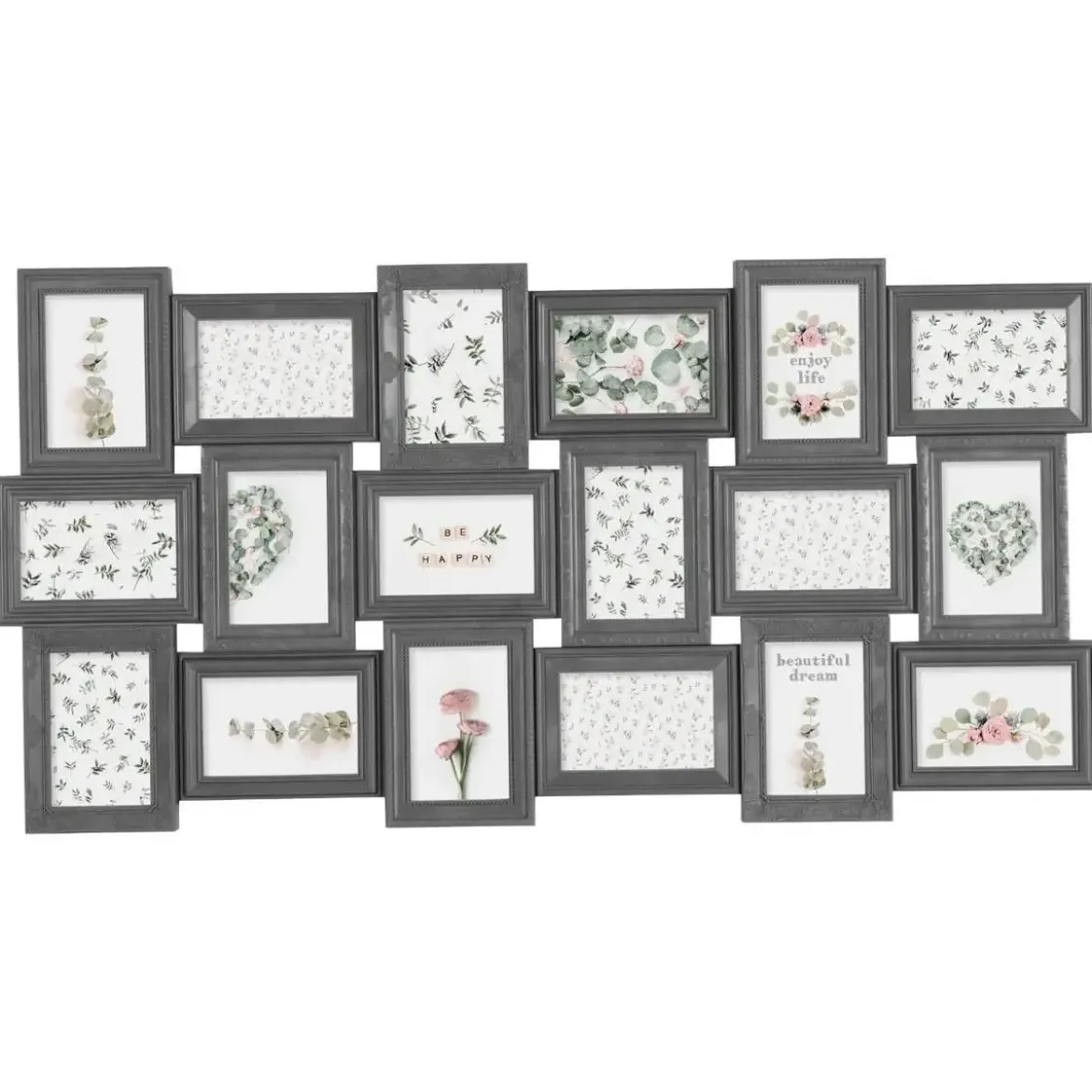 Ramka na 18 zdjęć ROMANCE, multirama 53x103x2 cm