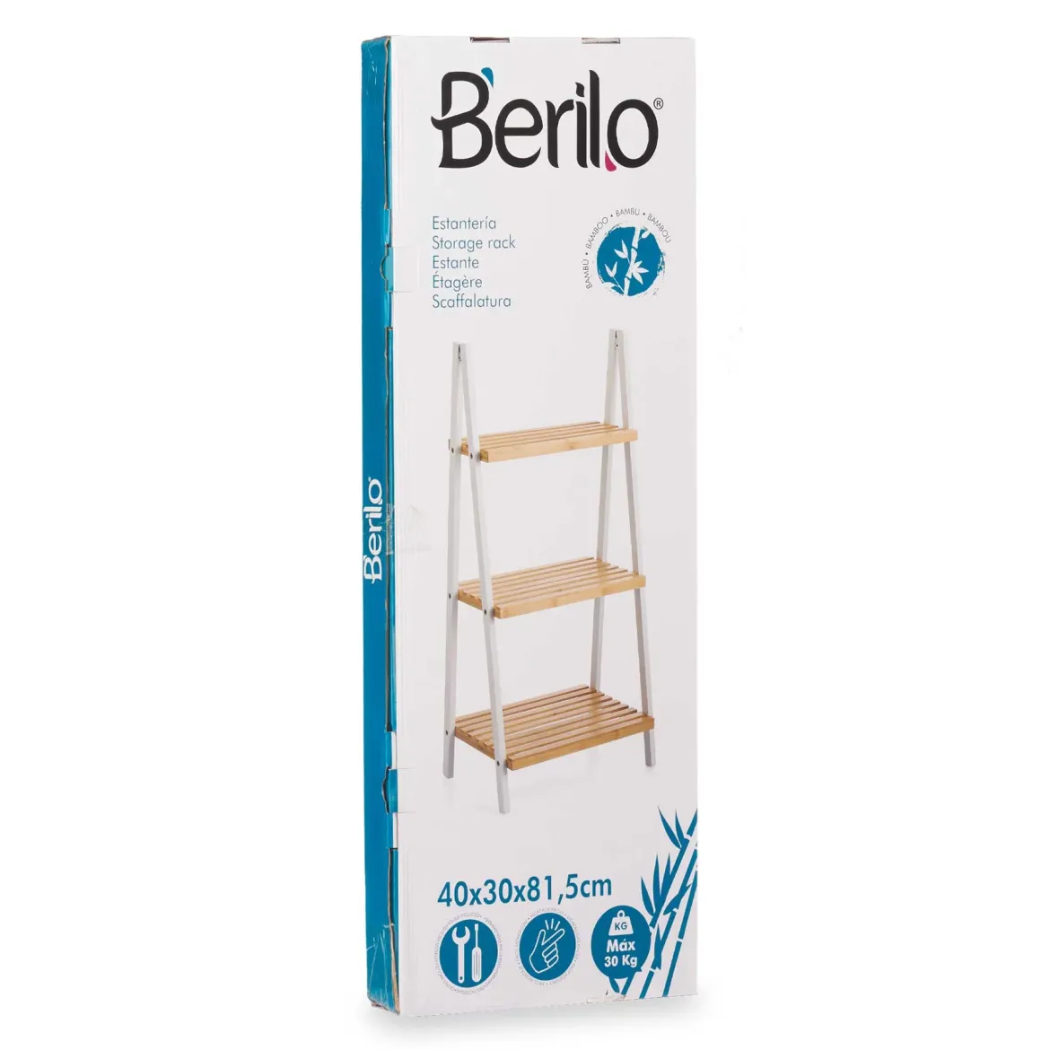 Regał BAMBOO GLOW, 40 x 30 x 81,5 cm