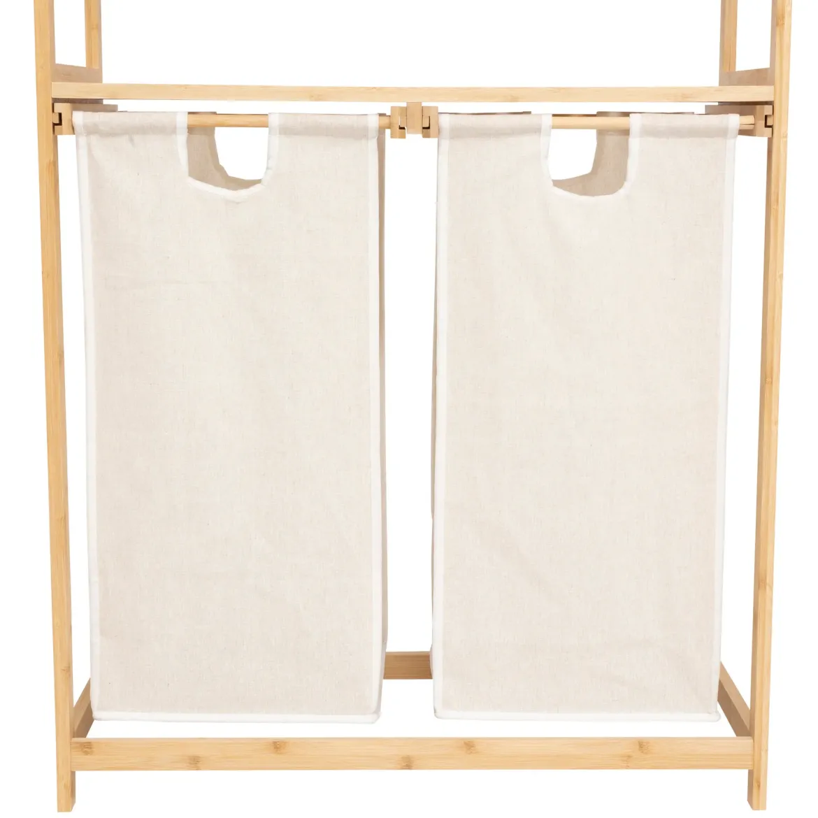 Regał bambusowy z koszem na pranie TIDY BOX, 72 x 33 x 109 cm