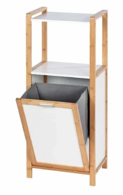Regał z półką i koszem na pranie FINJA,WENKO, dł. 30 cm