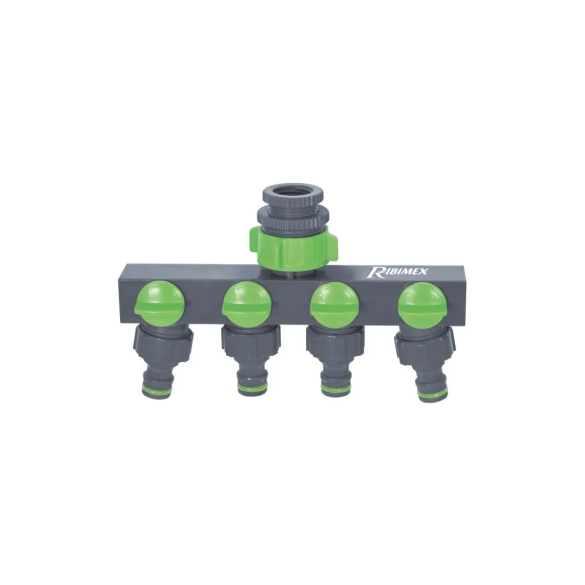 Rozdzielacz wody do kranu ogrodowego RIBIMEX, 3/4" i 1", 3/4" i 1/2”