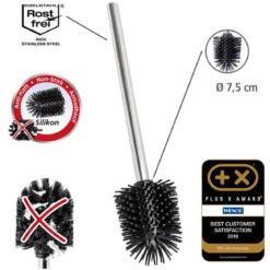 Samoczyszcząca, silikonowa szczotka do WC ⌀ 7,5 cm, WENKO