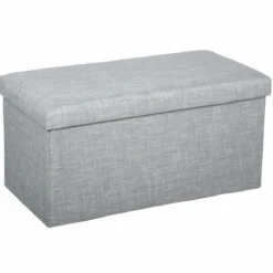 Siedzisko do przedpokoju LIGHT GREY, 38x38x78 cm