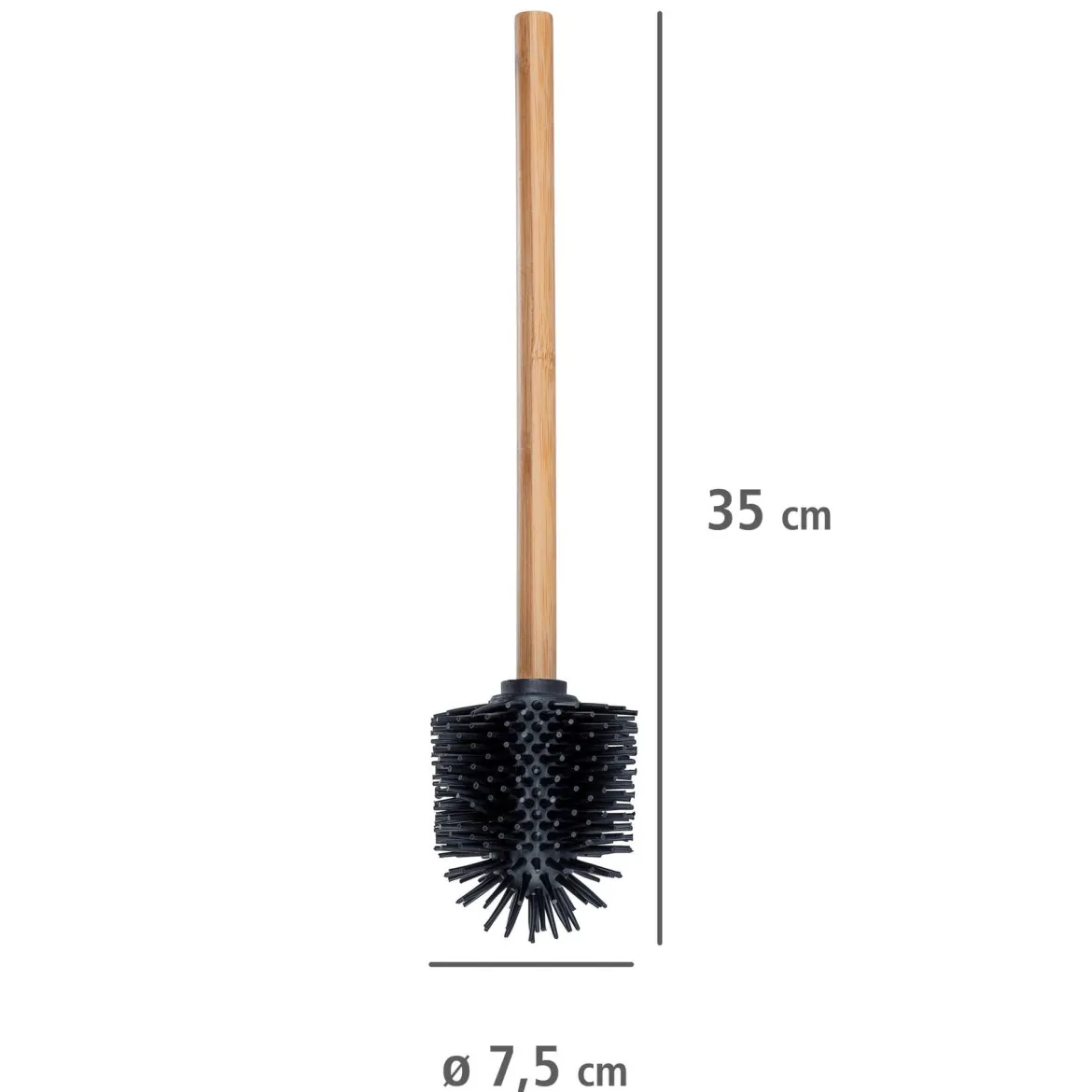 Silikonowa szczotka wc, Ø 7,5 cm, WENKO