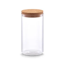 Smukły słoik z korkową pokrywką, 1100 ml