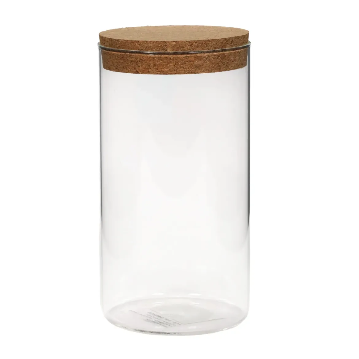 Smukły słoik z korkową pokrywką, 1100 ml