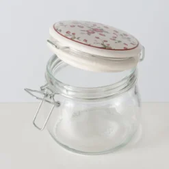 Słoik kuchenny dekoracyjny z pokrywką EMILY, 450 ml