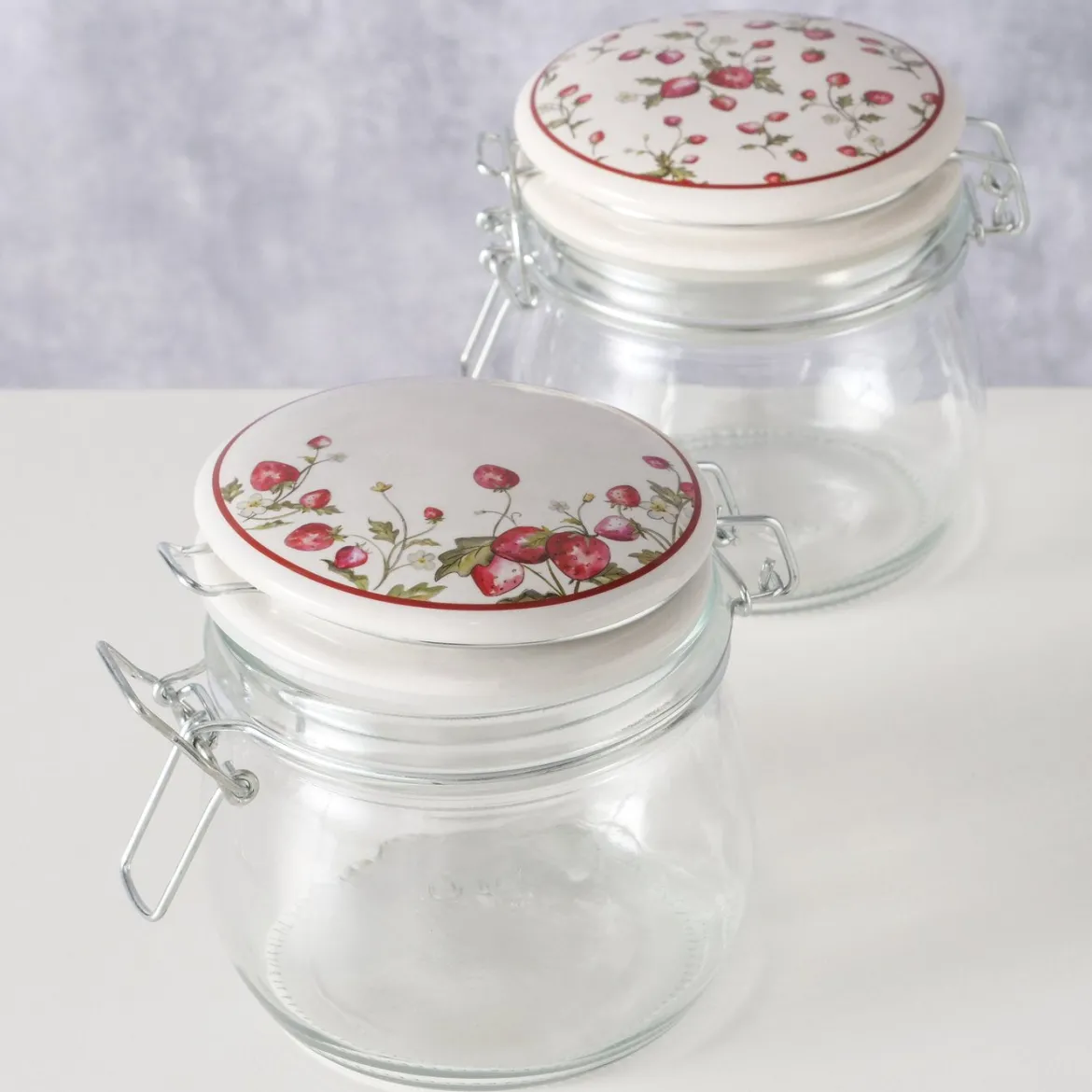Słoik kuchenny dekoracyjny z pokrywką EMILY, 450 ml