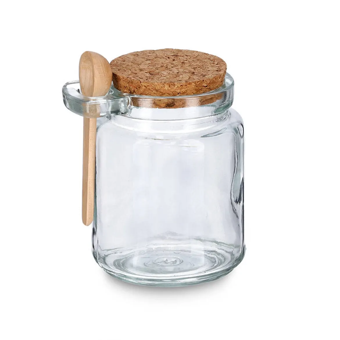 Słoik zamykany korkiem z praktyczną łyżeczką, 250 ml