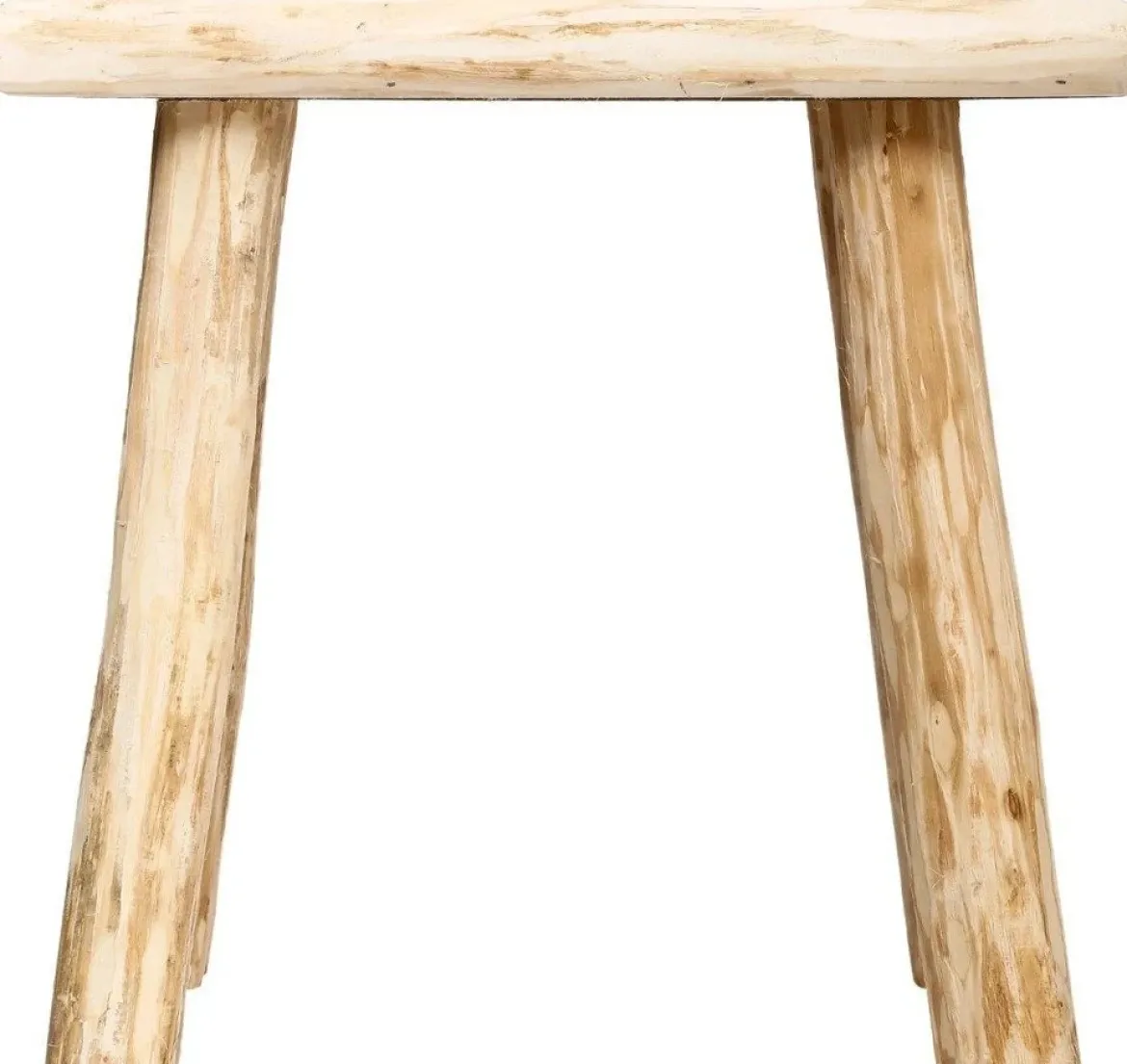 Stołek drewniany - prostokątny taboret, podnóżek, 34 x 24 x 32 cm