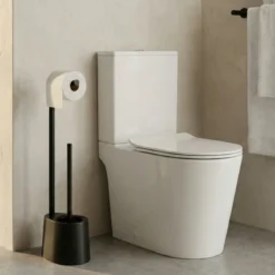 Stojak na papier toaletowy i szczotkę do WC STILK, 63 cm