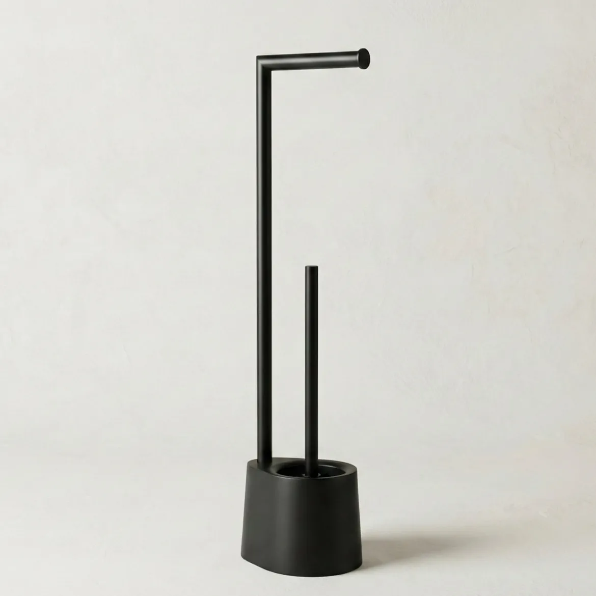 Stojak na papier toaletowy i szczotkę do WC STILK, 63 cm