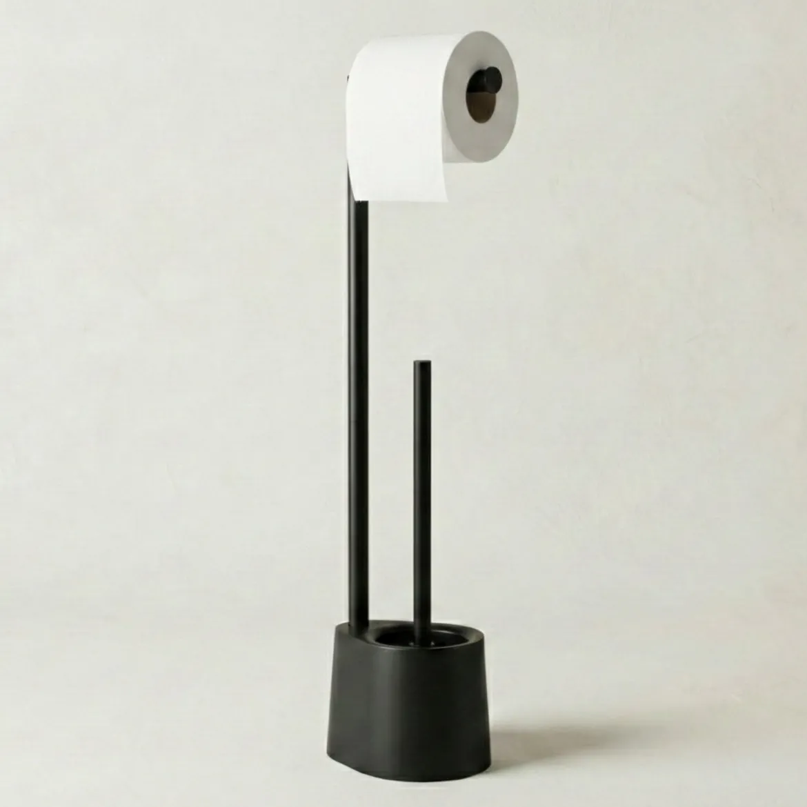 Stojak na papier toaletowy i szczotkę do WC STILK, 63 cm