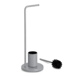 Stojak na papier toaletowy i szczotka do wc VETRO, wys. 63 cm