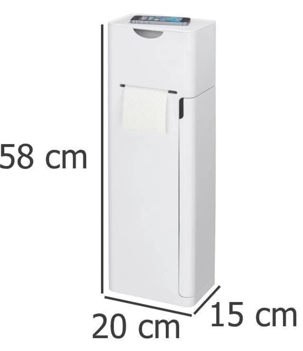 Stojak na papier toaletowy i szczotkę IMON, 6w1, WENKO