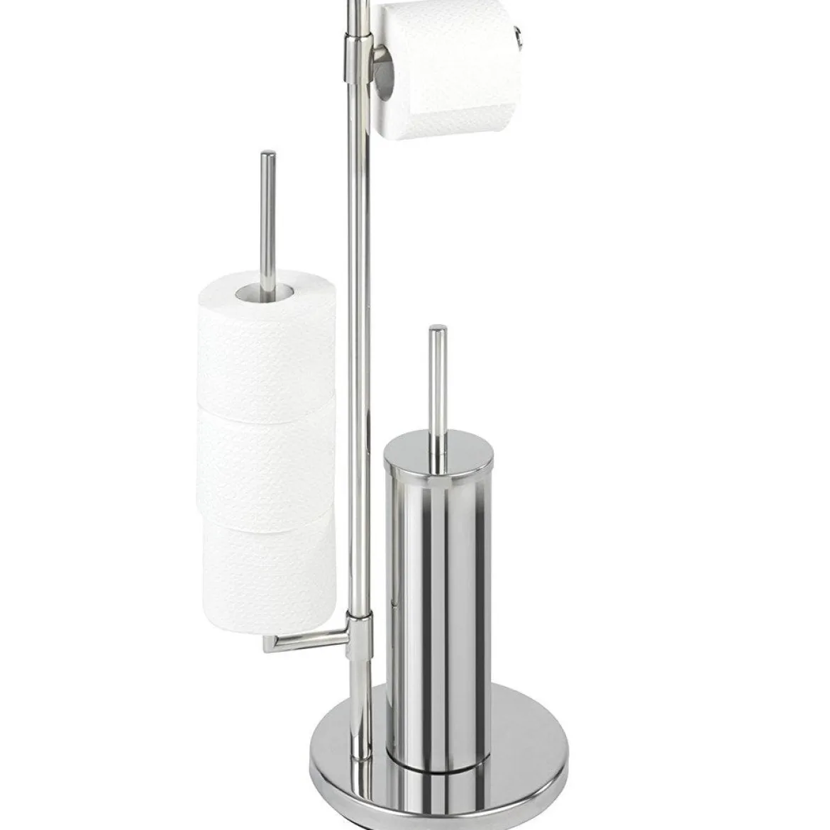 Stojak na papier toaletowy i szczotkę do WC, UNIVERSALO NEO - 3 w 1, WENKO